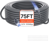 VEVOR Starlink Gen 3 Cable, 75 FT, 26 AWG Copper Core, Durable Extension Cable for Standard Generation 3, Compatible with Starlink Rectangular Satellite V3, Flexible Wiring for RV, Backyard or Camping