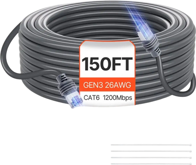 Vevor Extension Cable Starlink Gen 3 150' CAT6 for Standard Generation 3 New