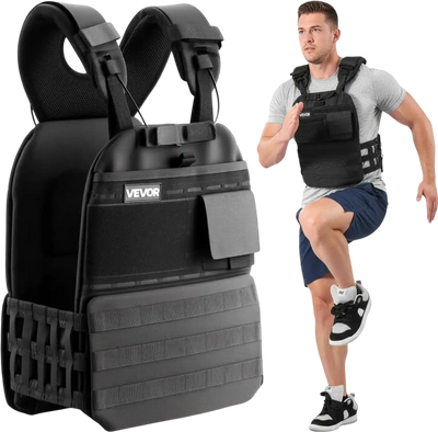 Vevor Weighted Vest Adjustable Body Weight Vest with Shoulder Pad New