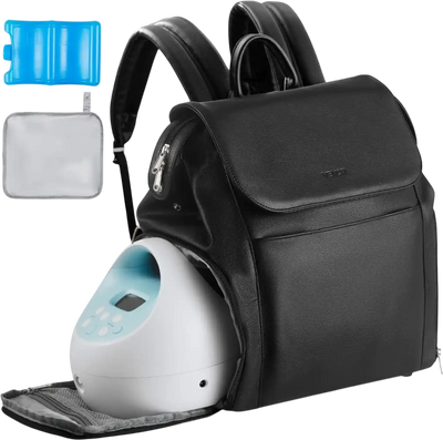 Vevor Breast Pump Backpack Work Travel Carrying Bag with Ice Pack Black New