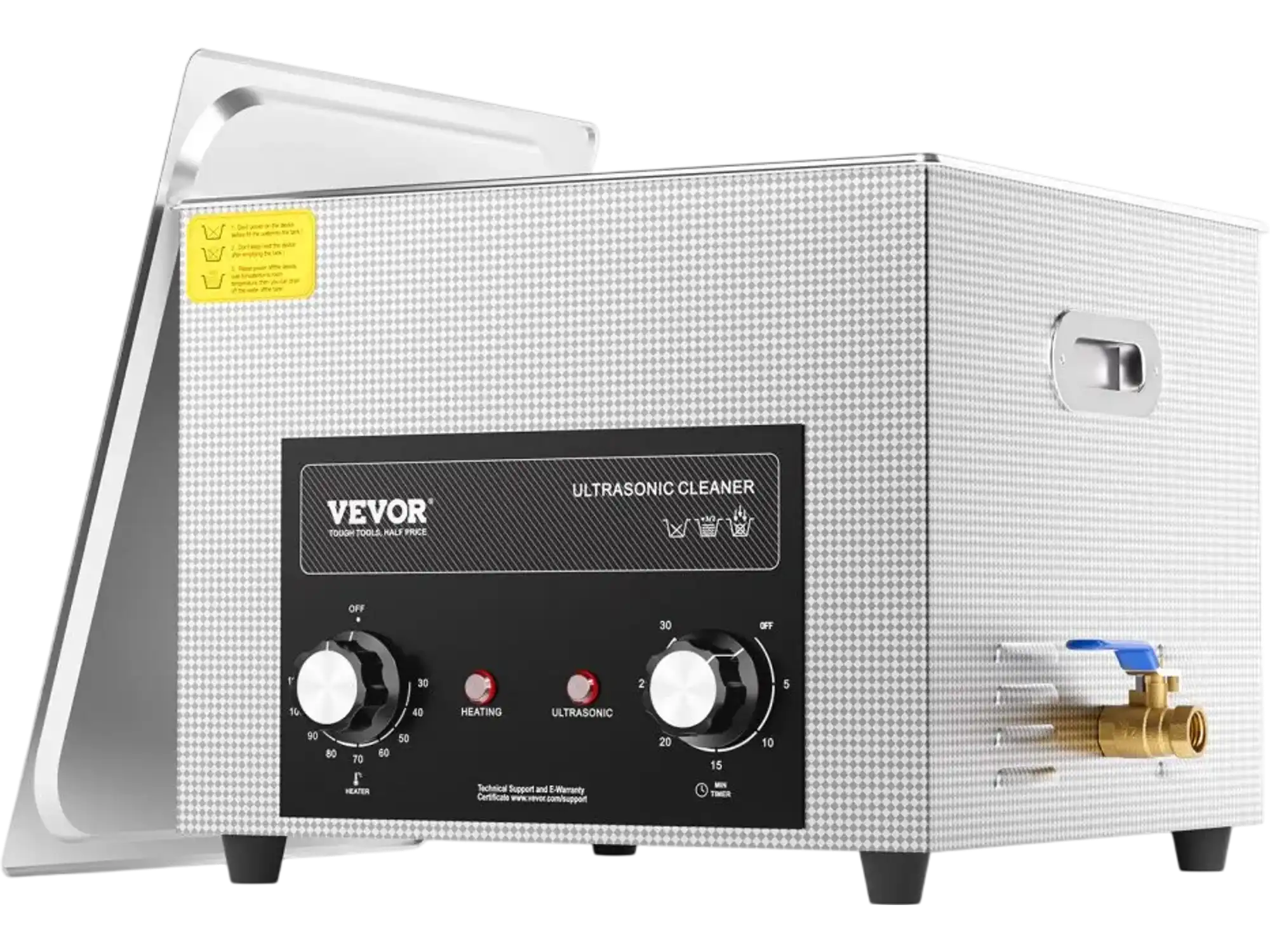 Vevor Ultrasonic Cleaner 15L Digital Sonic Cavitation Machine with Heater Timer & Basket New