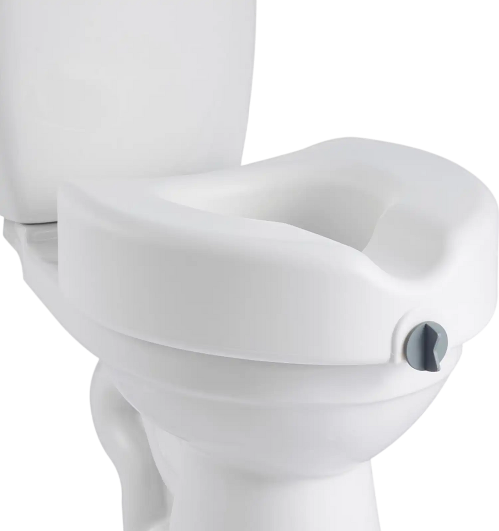 VEVOR Raised Toilet Seat, 350 lbs Capacity, 5-Inch Lift Height, Commode Elevated Toilet Seat Riser with Enlarged Opening for Seniors, Elderly, Handicap, Disabled, Adults, Fits Elongated & Round Bowl
