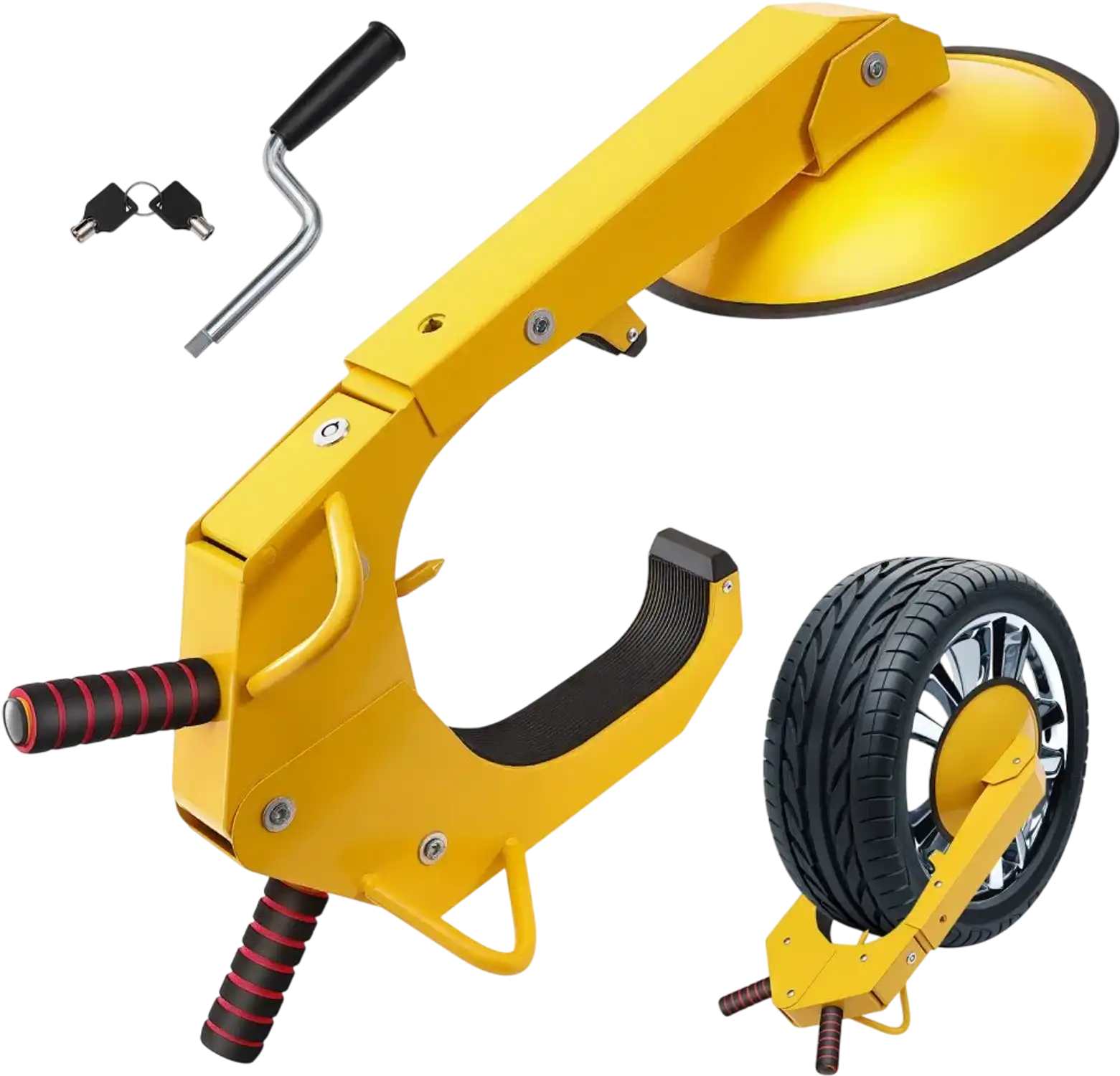 Vevor Wheel Lock Adjustable Anti-Theft Tire Clamp New