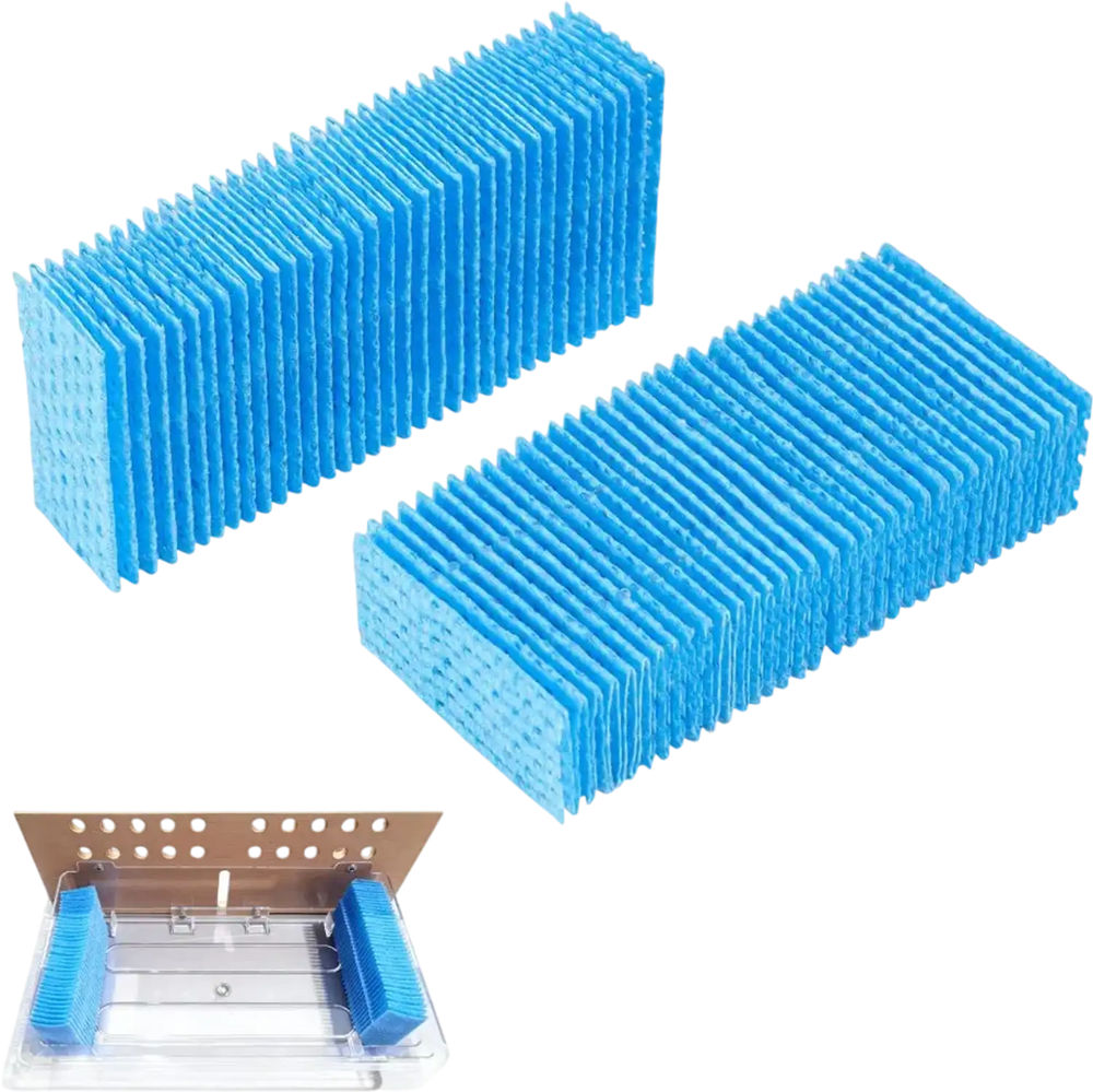 VEVOR Humidifier Replacement Filter, 2 Packs Humidifying Pad Compatible with JC-60/JC-70 Cigar Humidor Water Tank, 3D Multi-Layer Honeycomb Mesh, Cigar Flavor Preservation, Cut-to-Fit for Your Humidor