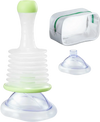 VEVOR Choking Rescue Device, Portable Airway Clear Anti Choking Suction Device with 2 Multi-size Masks and 1 Storage Bag, First Aid Kit for Removing Blocked Objects, for Home, School, Travel