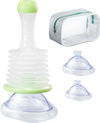 VEVOR Choking Rescue Device, Portable Airway Clear Anti Choking Suction Device with 3 Multi-size Masks and 1 Storage Bag, First Aid Kit for Removing Blocked Objects, for Home, School, Travel