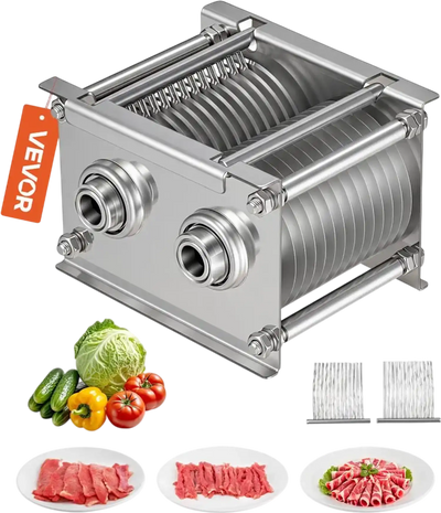 VEVOR Meat Cutter Machine Blade, 7 mm Replacement Commercial Blade for Model 90 Food Slicer, Stainless Steel, for Boneless Meat, Soft Vegetables