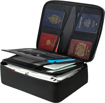 Vevor Fireproof Document Box Waterproof Locking Storage Organizer New