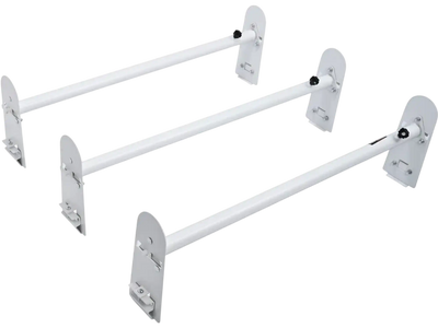 VEVOR Van Roof Ladder Rack, 3 Bars Alloy Steel Roof Racks, 750 LBS Capacity Rain-Gutter Roof Rack, Adjustable Length 40.2