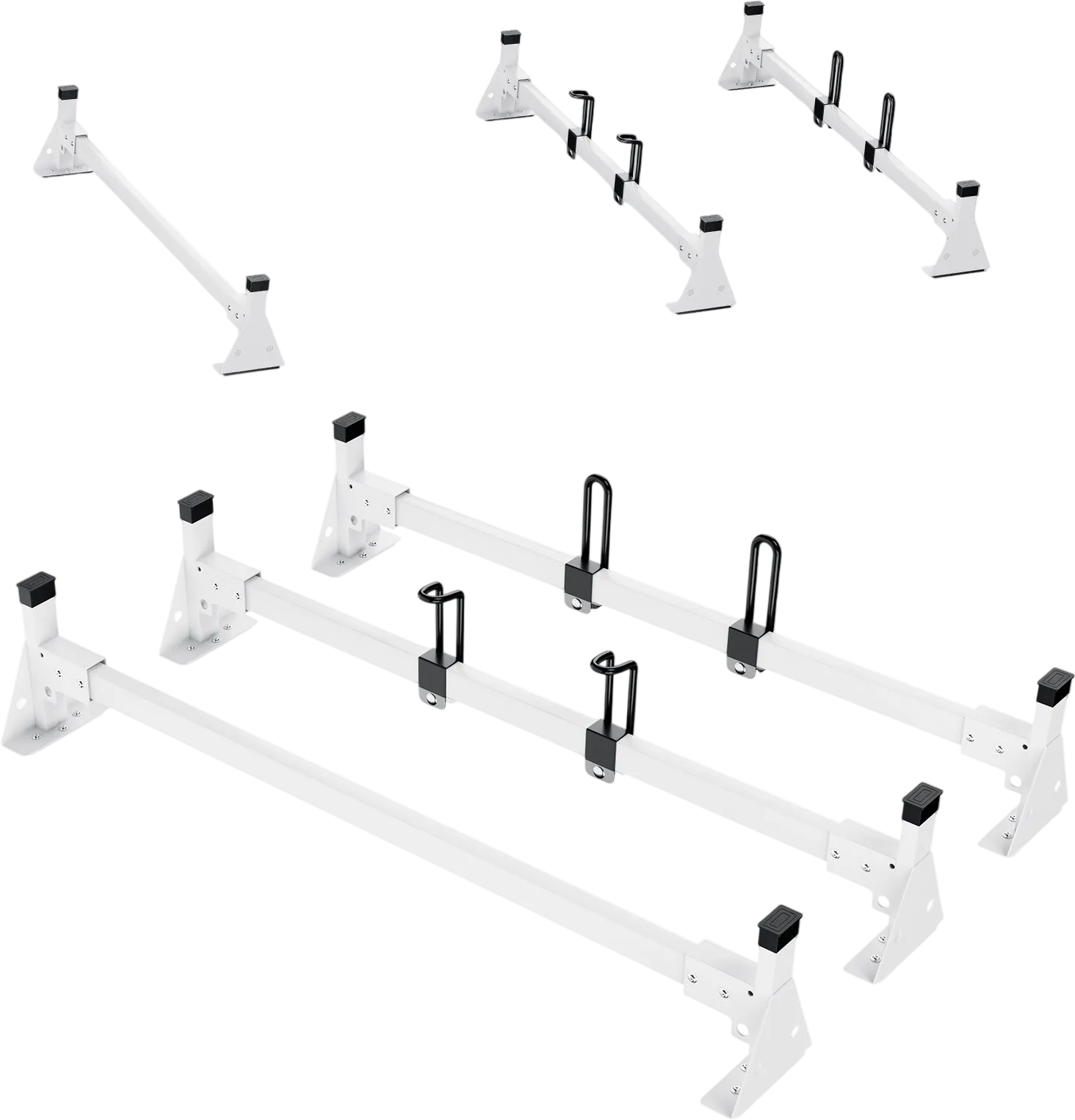 Vevor Roof Ladder Rack 54 in. with 3 Crossbars 800 lb. Capacity New