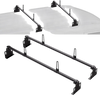 VEVOR Trailer Ladder Rack, 60" 2 Crossbars Ladder Roof Rack, Heavy-duty Steel Van Roof Ladder Rack, 500 lbs Capacity Van Ladder Rack, Fit for Universal Truck Roofs