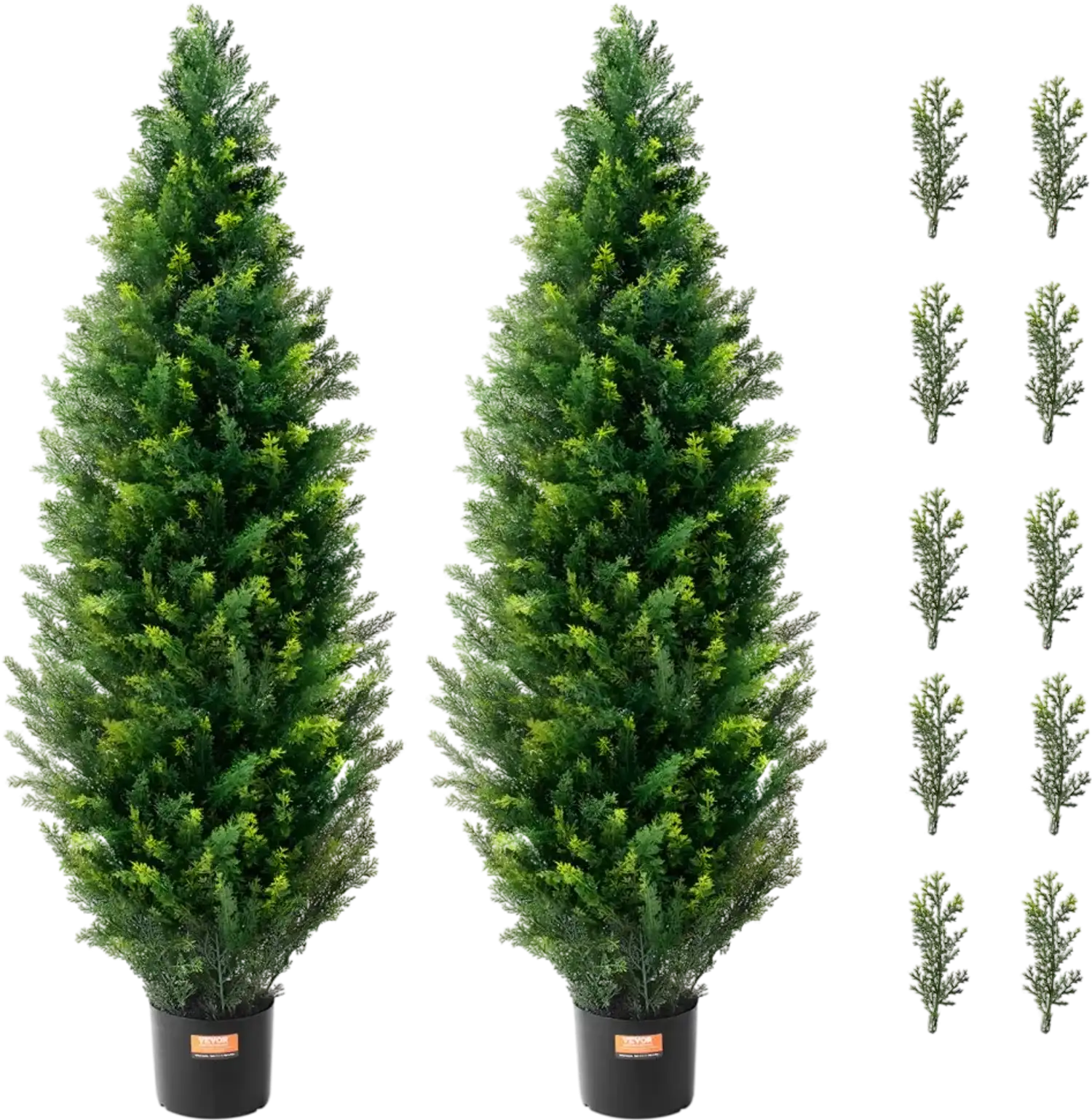 Vevor Artificial Cedar Topiary Trees 2 Pack 48