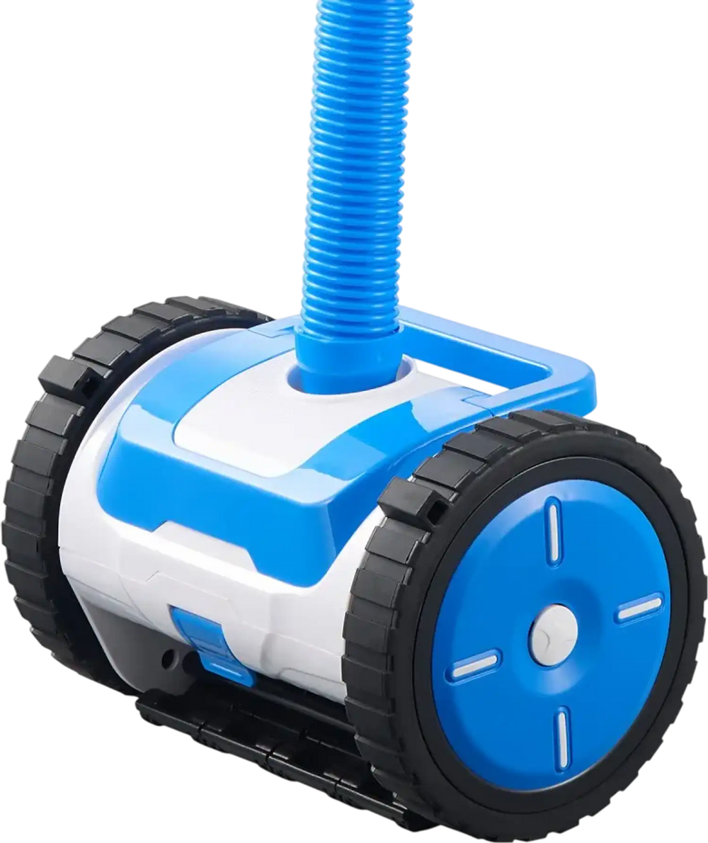 VEVOR Suction Pool Cleaner, Automatic Pool Vacuum Cleaner, Suction Side Automatic Pool Cleaner, Suction Vacuum Pool Sweeper with 2 Wheels, for In-ground Pool and Above-ground Pool Up to 20 x 40 ft