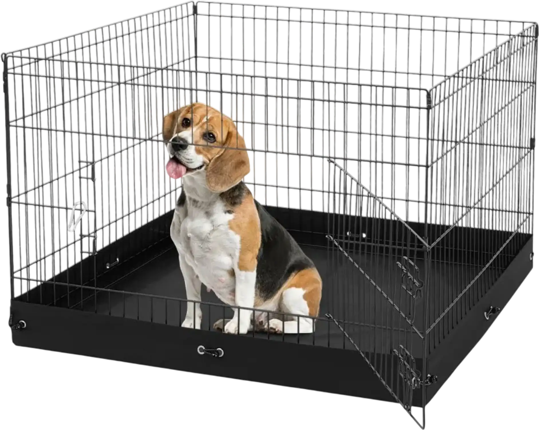 Vevor Dog Playpen Foldable Metal Exercise Pen with Bottom Pad 36