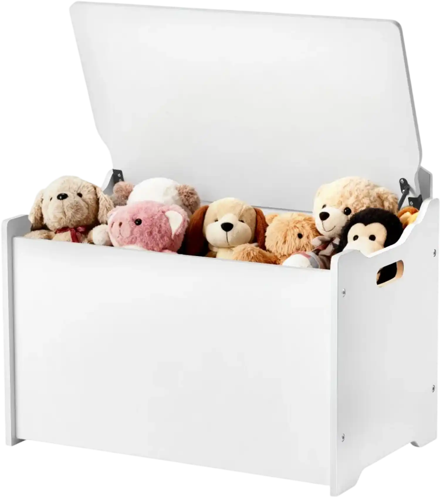 Vevor Storage Bench Wooden Toy Chest with Backrest 23.5