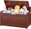 VEVOR Wooden Toy Chest for Kids, Toddler Toy Storage Box with Flip-Top Lid and Safety Hinge, 32.68 x 17.91 x 24.02" Large Kids Storage Bench for Playroom, Bedroom, Living Room or Entryway, Cherry