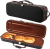 VEVOR 4/4 Full Size Violin Case, Built-in Hygrometer, Lightweight Portable Travel Carrying Bag, with Plush Lining, Shoulder Straps, Anti-Scratch, Professional Oblong Shape, for Violin, Black