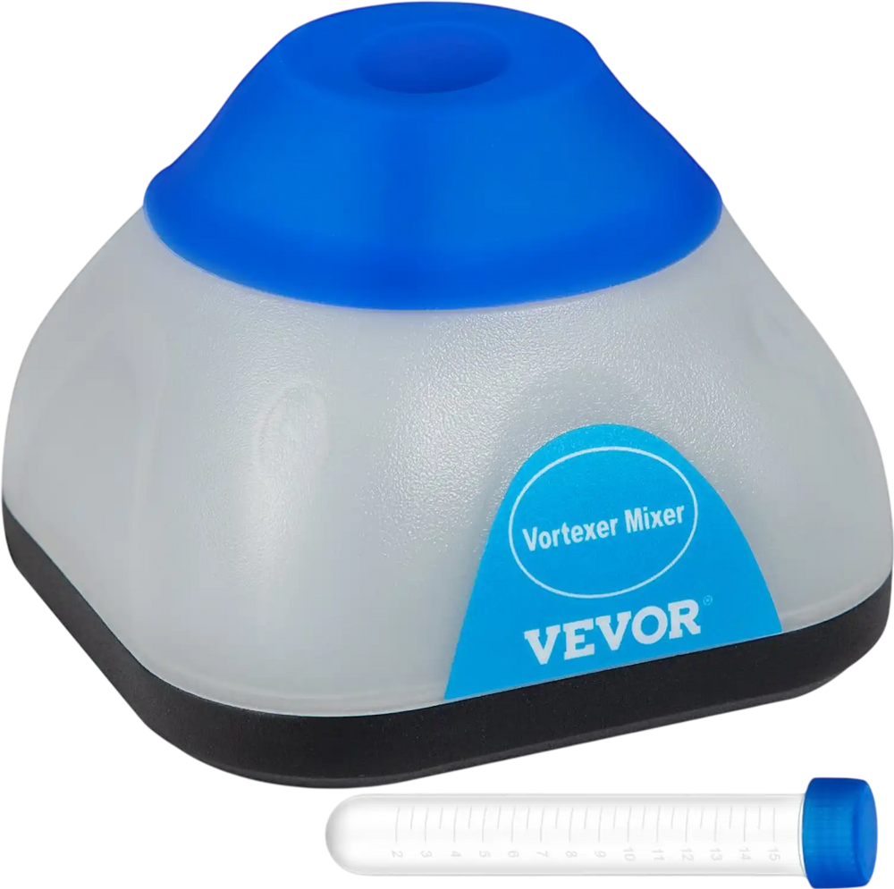 VEVOR Vortex Mixer, 3000rpm Mini Vortex Mixer Shaker, Touch Function Scientific Lab Vortex Shaker, Mix Up to 50ml, 6mm Orbital Diameter for Test Tube, Tattoo Ink, Nail Polish, Eyelash Adhesives, Paint