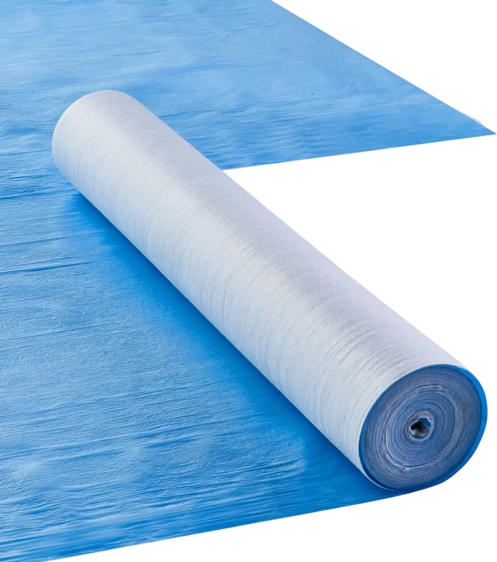 VEVOR Carpet Protection Film, 40" x 84' Floor and Surface Shield, Easy to Cut Simple Installation, Fiber Fabric Car Mat Protection Film Roll for Construction & Renovation,Blue