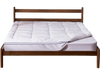 VEVOR Mattress Topper, Queen Size, 1" Thickness, Fiber Fill Pad with Detachable and Washable Layer, Comfortable Supportive, Cooling, Breathable, with Detachable Bedside Pocket for Holding Small Items