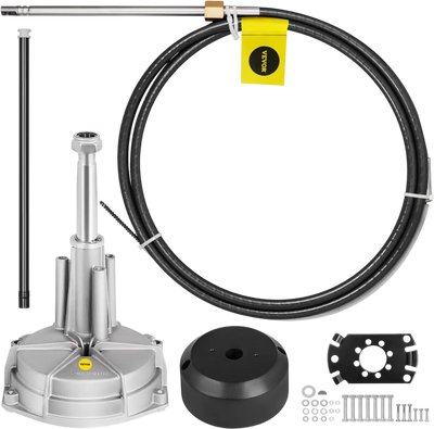 Vevor Boat Steering Kit Outboard Marine Steering System with 12' Steering Cable 3/4