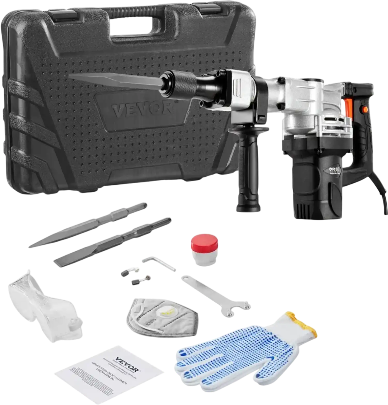 Vevor Demolition Jack Hammer 1400W Electric Concrete Breaker New