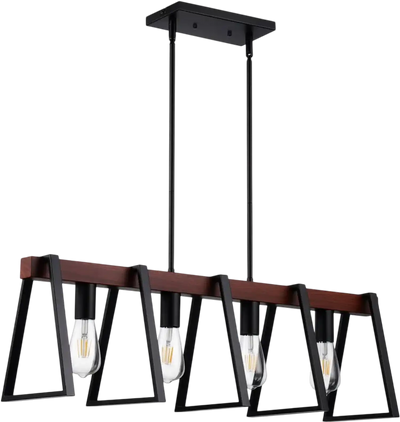 Vevor Pendant Light 4-Light Adjustable Kitchen Island Dining Room Fixture New