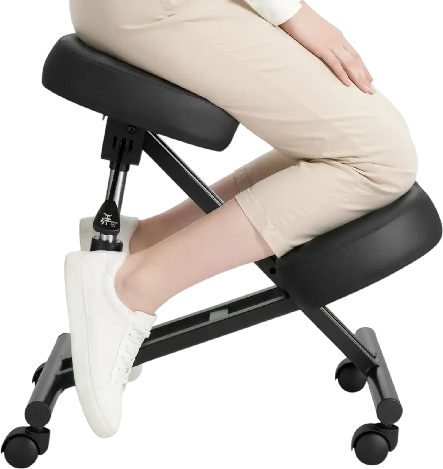 Vevor Kneeling Chair Ergonomic Adjustable Height Posture Chair with Wheels Black New