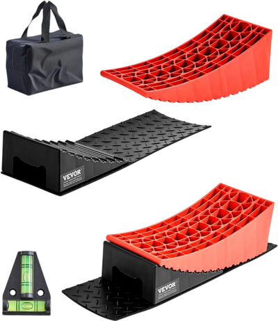 VEVOR Camper Levelers, 2 Pcs RV Leveling Blocks, up to 8818.5lbs Camper Wheel Chocks, Max. 4