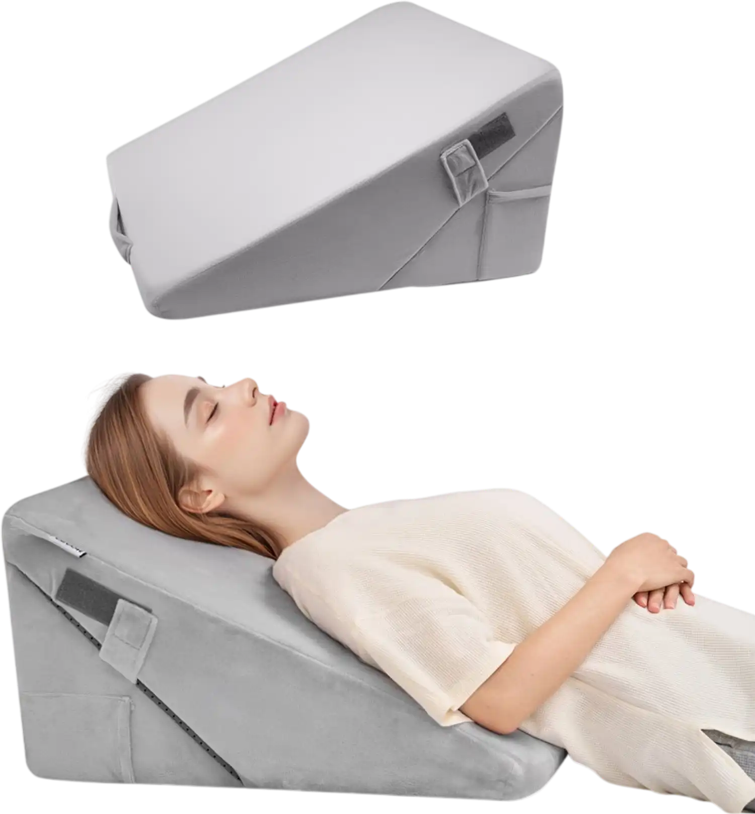 Vevor Bed Wedge Pillow Adjustable Orthopedic Acid Reflux Support New