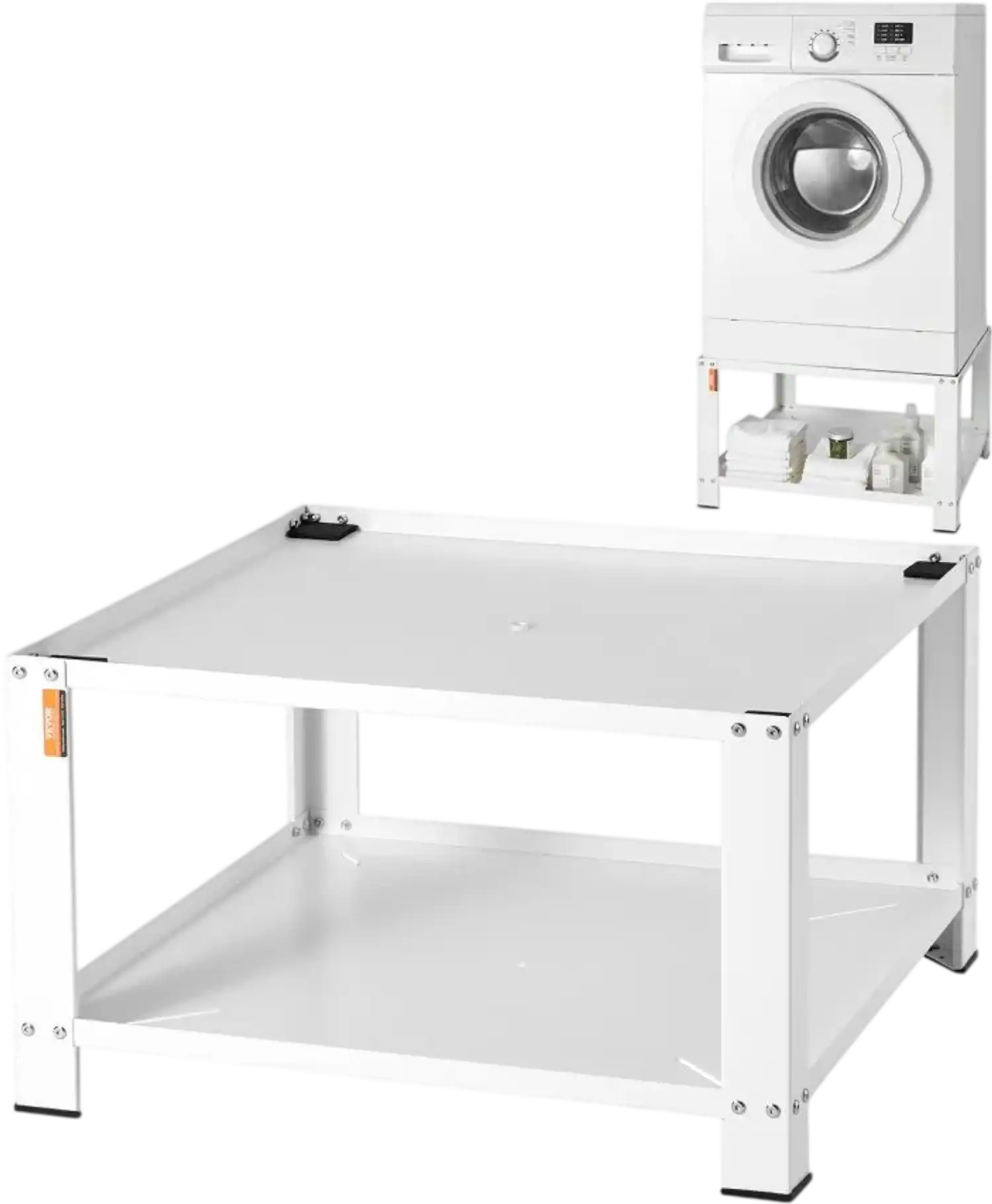 Vevor Laundry Pedestal Washer and Dryer Base Stand with Storage Shelf 28
