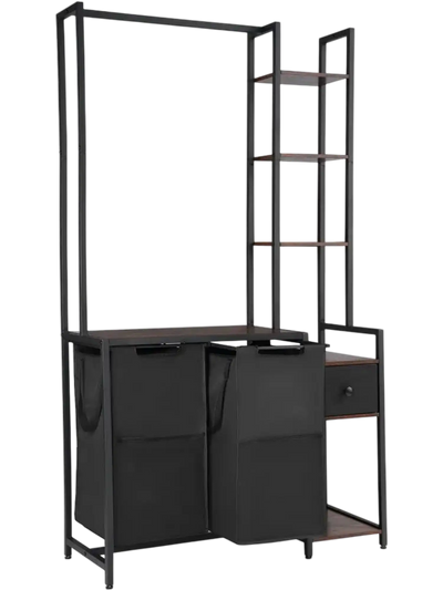 Vevor Laundry Sorter 3-Tier Hamper with Rack and Shelves New