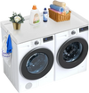 VEVOR Washer Dryer Countertop, 54" x 27" Wooden Washer and Dryer Countertop, Water-Resistant Laundry Machine Topper Cover with Anti-Slip Pads, for Laundry Room Organization and Storage, White