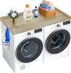 VEVOR Washer Dryer Countertop, 54" x 27" Wooden Washer and Dryer Countertop, Water-Resistant Laundry Machine Topper Cover with Anti-Slip Pads, for Laundry Room Organization and Storage, Oak