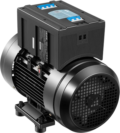 VEVOR Single Phase to 3-Phase Rotary Converter, 10HP 28A 208-240V Input/Output Rotary Phase Converter - Expandable to Higher Horsepower for Heavy-Load Equipment