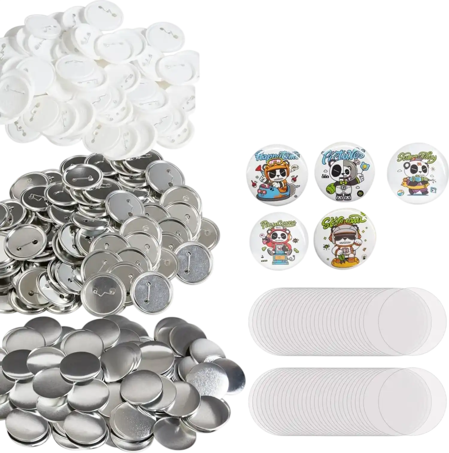 Vevor Button Badge Parts 500-Set 2.25