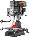 VEVOR 15.875-Inch Mill Drill Machine, 2 HP, Benchtop Milling Drill Press, 150-2560 RPM Adjustable Speed, with Rotating Vise, Laser and Work Light, Milling Drilling Machine, for Woodworking Light Metal