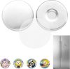 VEVOR Button Maker Supplies 50 Sets 0.98 in / 25 mm Refrigerator Magnets, Button Parts with Magnetic Backs, Metal Shells, Clear Mylar Films, and Blank Circle Papers, for Home DIY and Kitchen Decor