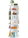 VEVOR 6 Tiers Rotating Shoe Rack Tower, 360° Spinning Shoe Rack, Revolving Storage Round Carousel Display, Freestanding Lazy Susan Organizer Display for Bedroom, Living Room, Entryway, Closet, White