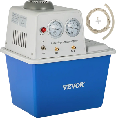 VEVOR Lab Multi-Purpose Water Circulating Vacuum Pump,15L, with 2 Off-Gas Taps,Stainless Vacuum Pump 180W 110V,Anti-Corrosion Pump Lab Chemistry Equipment