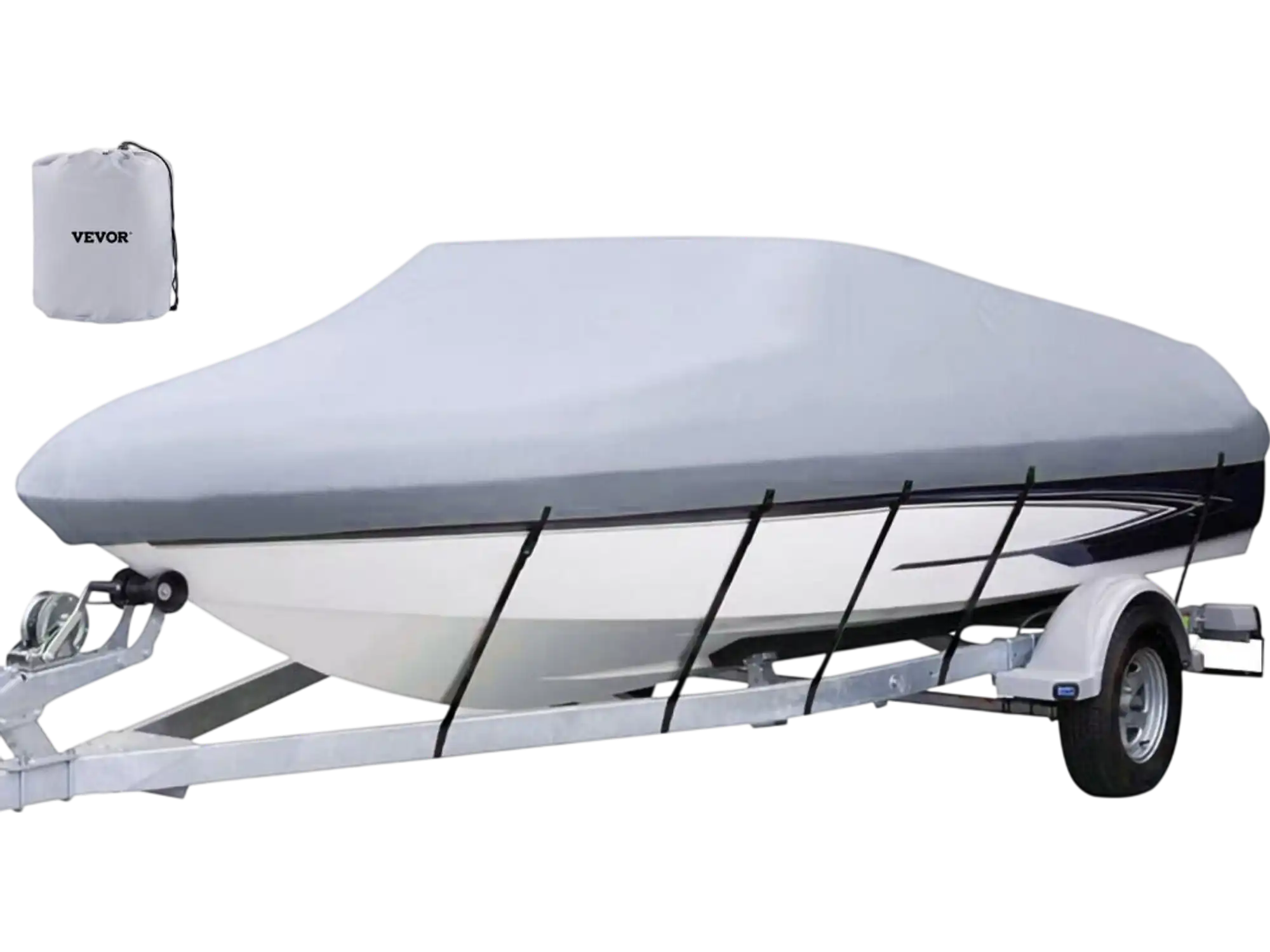 Vevor Boat Cover 25'-28' Waterproof Trailerable V-Hull Cover New