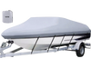 VEVOR Waterproof Boat Cover, 25'-28' Trailerable Boat Cover, Beam Width up to 118" v Hull Cover Heavy Duty 600D Marine Grade Polyester Mooring Cover for Fits V-Hull Boat with 5 Tightening Straps