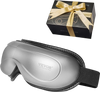 VEVOR Eye Massager with Heat, Heated Eye Massage Mask with 5 Modes and Bluetooth Music, 180° Foldable Eye Care Massager for Migraines, Eye Strain, Dark Circles, Ideal Gift for Mom/Dad, Gray