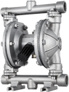 VEVOR Air-Operated Double Diaphragm Pump, 1/2 in Inlet & Outlet, Stainless Steel Body, 8.8 GPM & Max 120PSI, PTFE Diaphragm Pneumatic Transfer Pump for Petroleum, Diesel, Oil & Low Viscosity Fluids