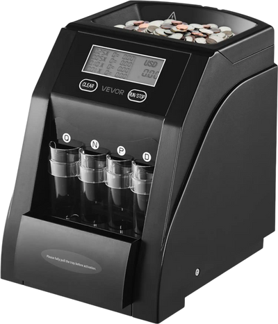 Vevor Coin Sorter LCD Display Counter Wrapper Machine New