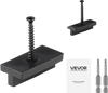 VEVOR 500PCS Hidden Deck Fasteners for Composite Decking Board, Universal Composite Clips & Plastic Hidden Fasteners with Metal Screws,Polypropylene PP Clips Works with 0.22 inch Gaps, Black