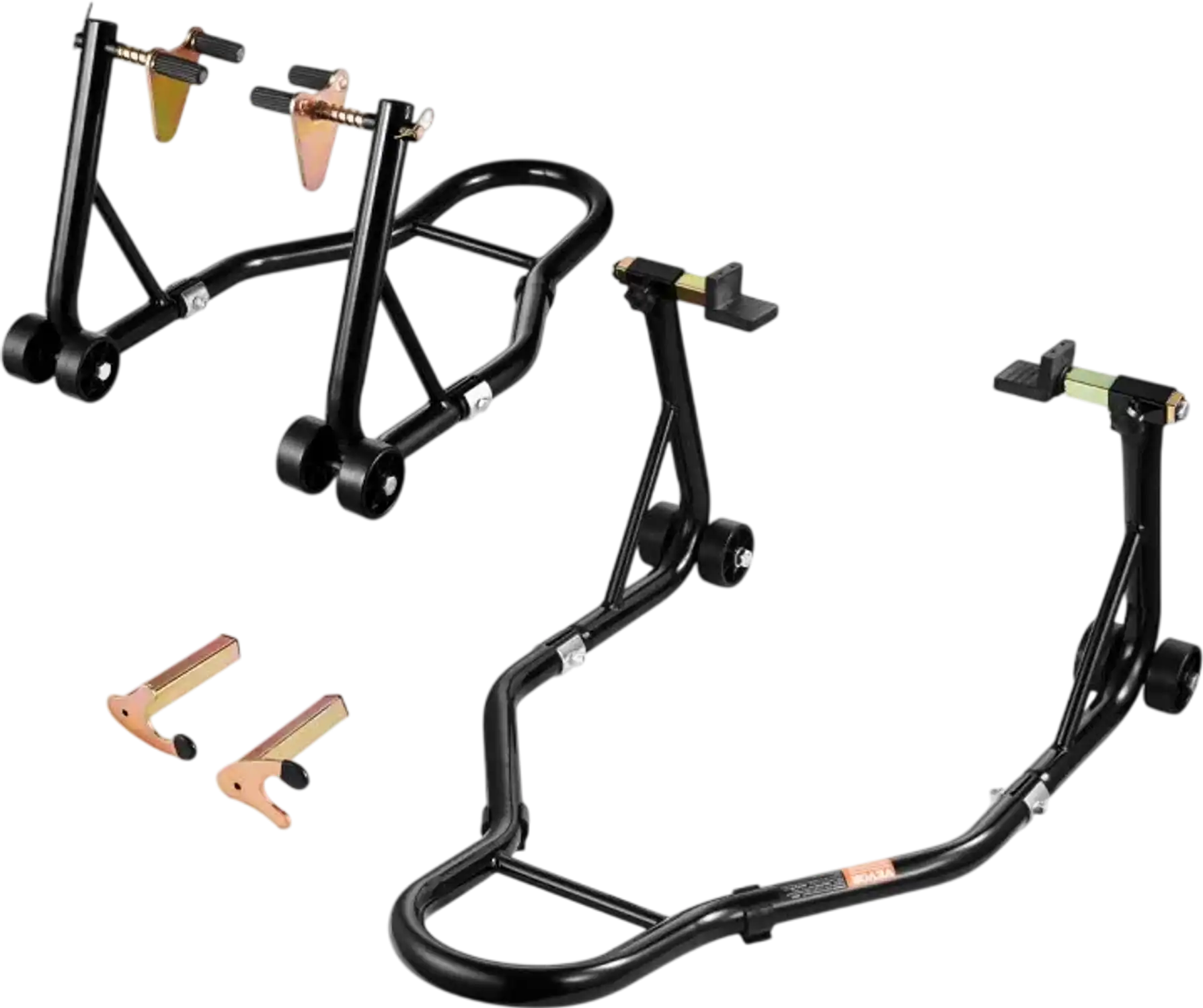 Vevor Motorcycle Stand Front Rear Combo Lift 1100 lbs Black New