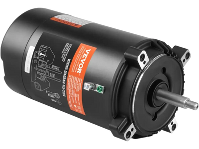 Vevor Pool Pump Motor 1 HP 56J Frame Round Flange Replacement New