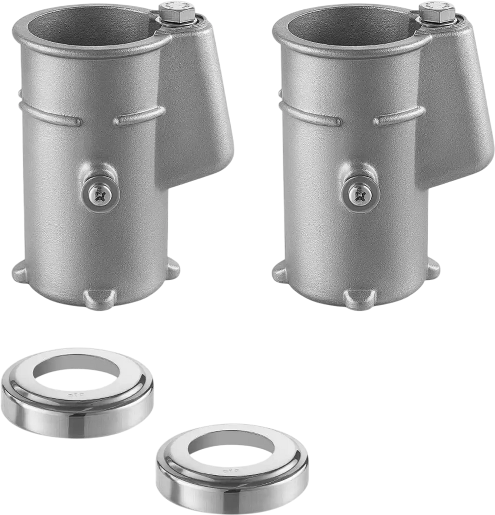 VEVOR Pool Handrail Anchor Kit 2 Pack 316 Stainless Steel for In-ground, Pool Ladder Anchors and Escutcheon Fits 1-7/8 in OD Rail, Secure Fit, Heavy-Duty Mount Set for Hard Concrete, Silver