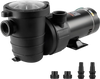 VEVOR Above Ground Pool Pump, 1HP, 80 GPM Max. Flow Single Speed Swimming Pool Pump, 120V 3450 RPM 36 ft Max. Head Lift Pool Pump with Filter Basket, for Above Ground Pools Hot Tubs Spas